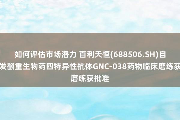 如何评估市场潜力 百利天恒(688506.SH)自主研发翻重生物药四特异性抗体GNC-038药物临床磨练获批准