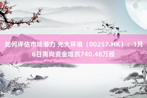 如何评估市场潜力 光大环境（00257.HK）：1月6日南向资金增抓740.48万股