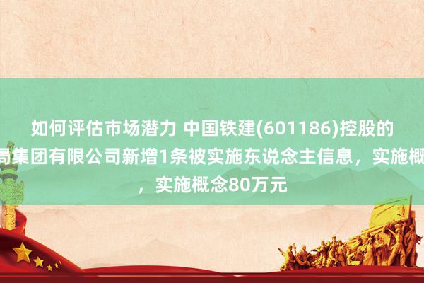 如何评估市场潜力 中国铁建(601186)控股的中铁十九局集团有限公司新增1条被实施东说念主信息，实施概念80万元