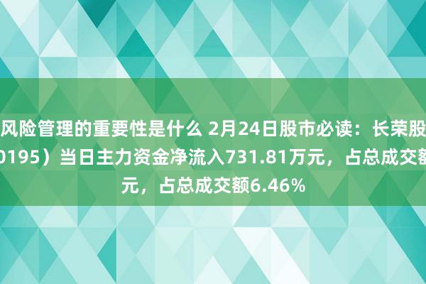 风险管理的重要性是什么 2月24日股市必读：长荣股份（300195）当日主力资金净流入731.81万元，占总成交额6.46%