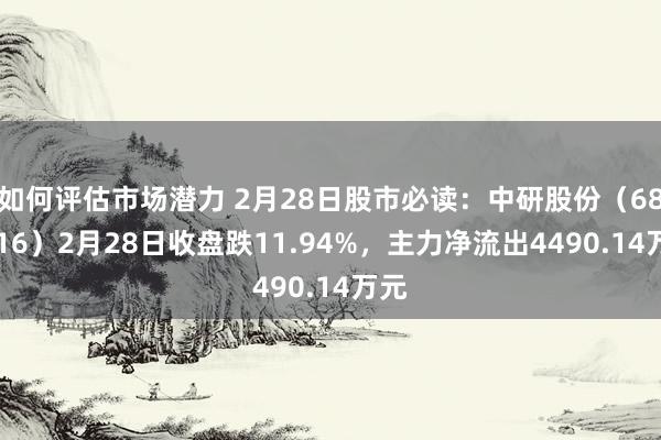 如何评估市场潜力 2月28日股市必读：中研股份（688716）2月28日收盘跌11.94%，主力净流出4490.14万元